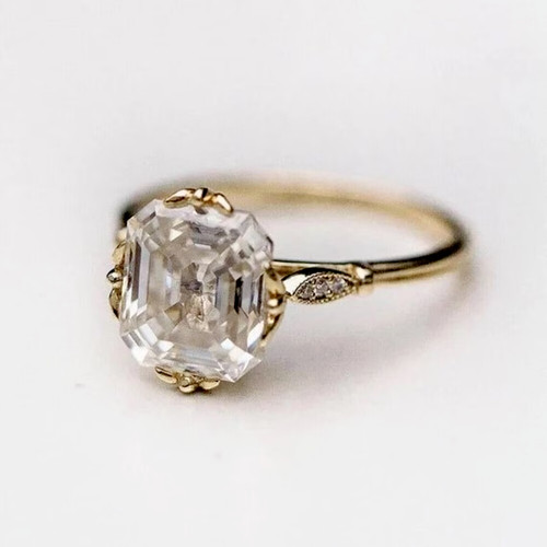 15ct art deco style lab - 4.15ct,
